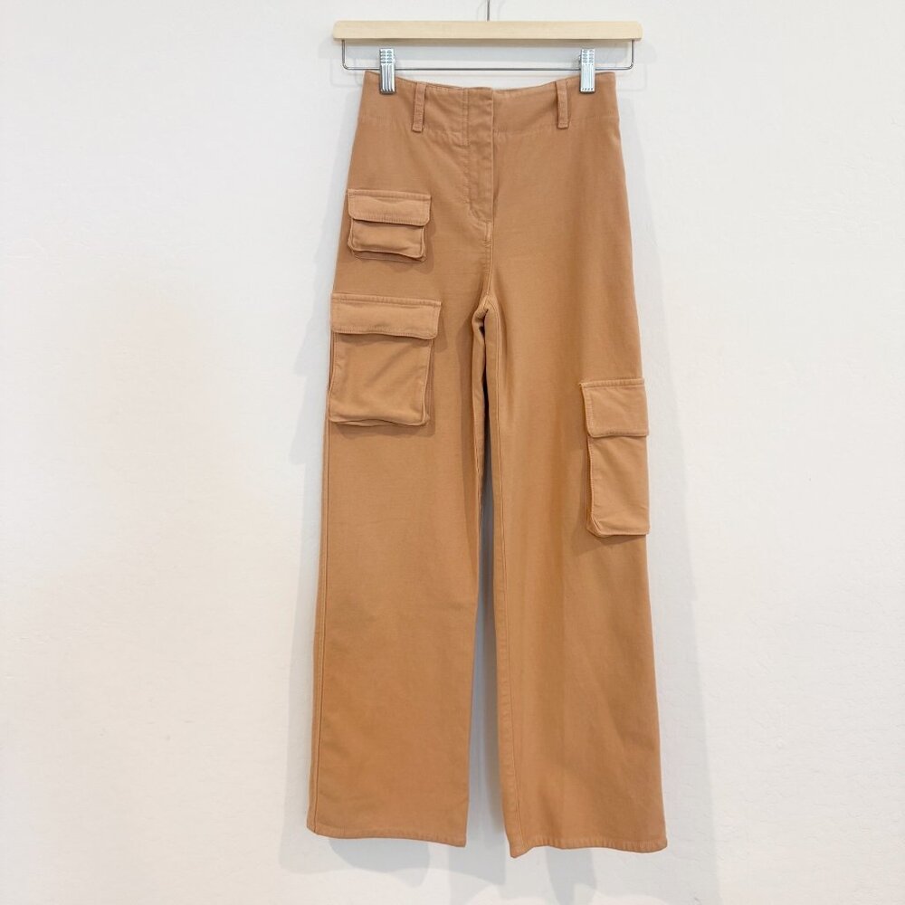 Wilfred Free Picture Wide Leg Cargo Pants‎ Aritzia in Wildwood Tan Brown Size 00